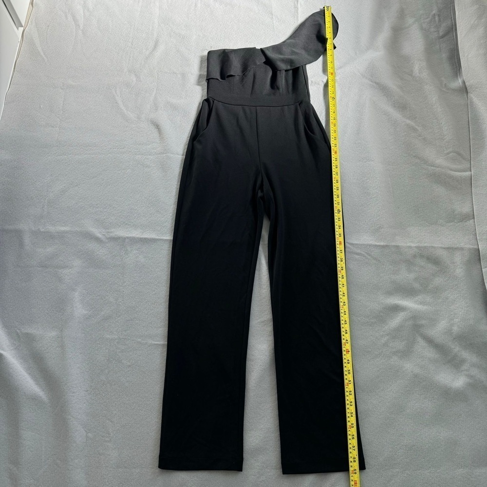 Teeze Me Jumpsuit Romper Ruffled One-Shoulder Wide Leg NWOT. Size 3-4